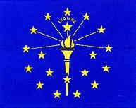 image of Indiana state flag