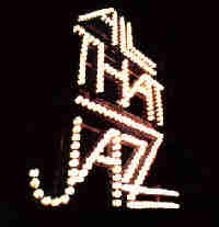 all that jazz is spelled out in lights
