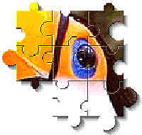 pieces of cryptic jigsaw puzzle