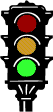 traffic signal showing go